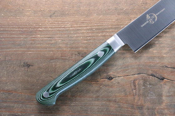 Sakai Takayuki Grand Chef Grand Chef Swedish Steel-stn Sujihiki  240mm Green Micarta Handle - Japanny - Best Japanese Knife