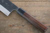 Yoshimi Kato Blue Super Clad Kurouchi Nakiri Japanese Chef Knife 160mm with Ironwood Handle - Japanny - Best Japanese Knife