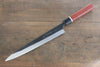 Yoshimi Kato Blue Super Clad Kurouchi Sujihiki Japanese Chef Knife 270mm with Padoauk Handle - Japanny - Best Japanese Knife