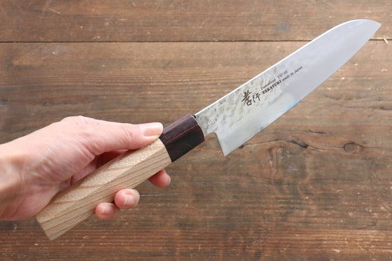 Sakai Takayuki VG10 33 Layer Damascus Santoku 170mm Keyaki (Japanese Elm) Handle - Japanny - Best Japanese Knife