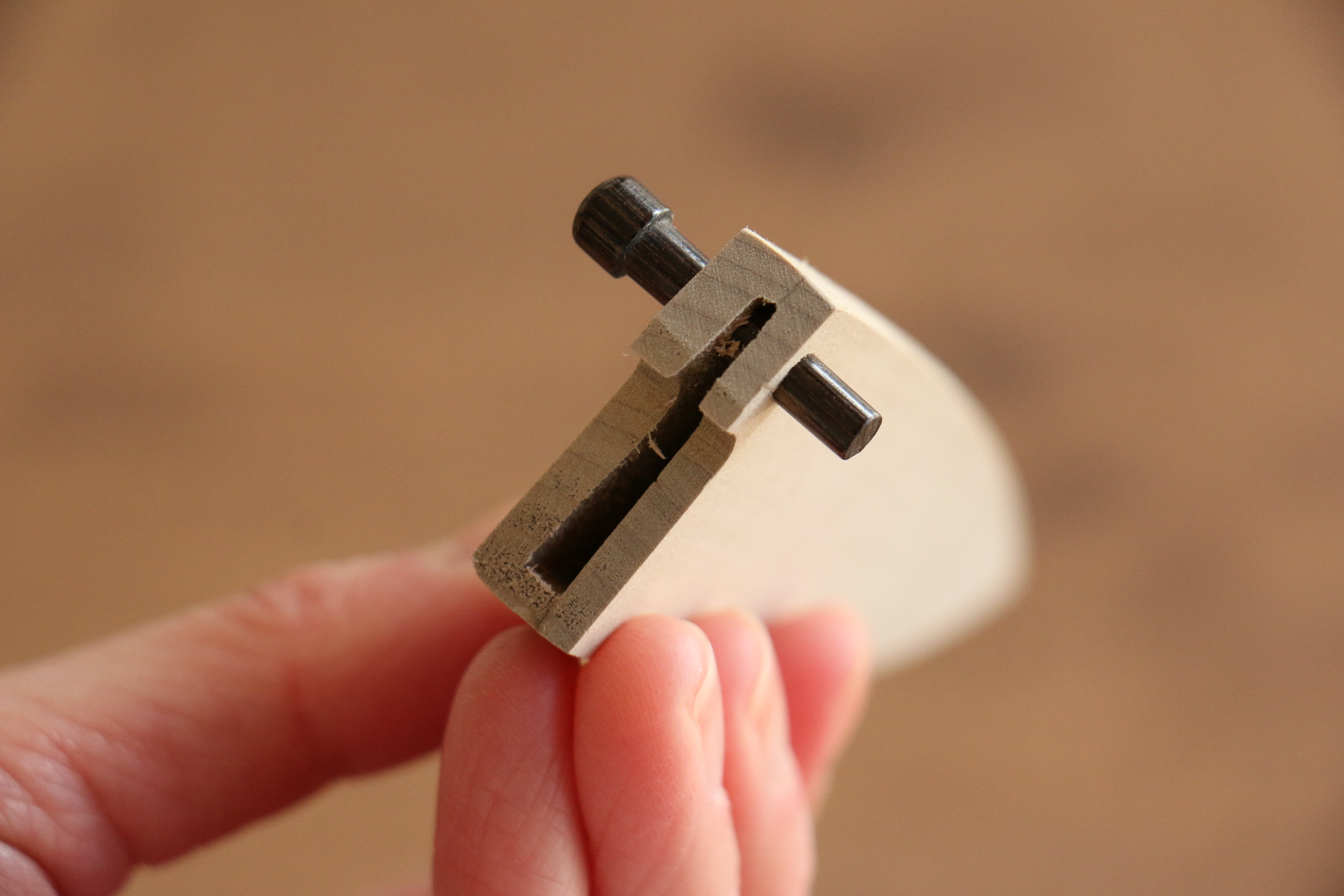 Magnolia Saya Sheath for Petty Knife with Plywood Pin 80mm - Japanny - Best Japanese Knife