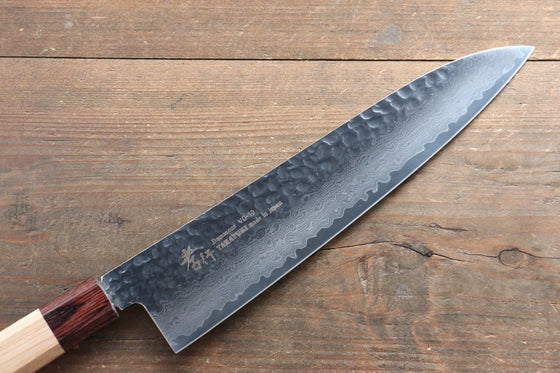 Sakai Takayuki VG10 33 Layer Damascus Gyuto 240mm Keyaki (Japanese Elm) Handle - Japanny - Best Japanese Knife