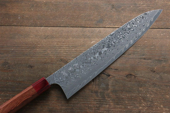 Yoshimi Kato SG2 Damascus Gyuto 270mm with Red Honduras Handle - Japanny - Best Japanese Knife