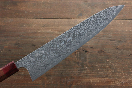 Yoshimi Kato SG2 Damascus Gyuto 270mm with Red Honduras Handle - Japanny - Best Japanese Knife