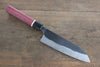 Yoshimi Kato Blue Super Clad Kurouchi Santoku Japanese Chef Knife 170mm with Purple Heart Handle - Japanny - Best Japanese Knife