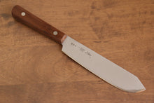  Seisuke Sanzoku Japanese Steel Butcher 150mm Shitan Handle - Japanny - Best Japanese Knife