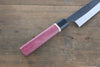 Yoshimi Kato Blue Super Clad Kurouchi Sujihiki Japanese Chef Knife 270mm with Purple Heart Handle - Japanny - Best Japanese Knife