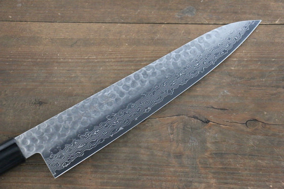 Sakai Takayuki AUS10 45 Layer Damascus Gyuto 240mm Shitan Handle - Japanny - Best Japanese Knife