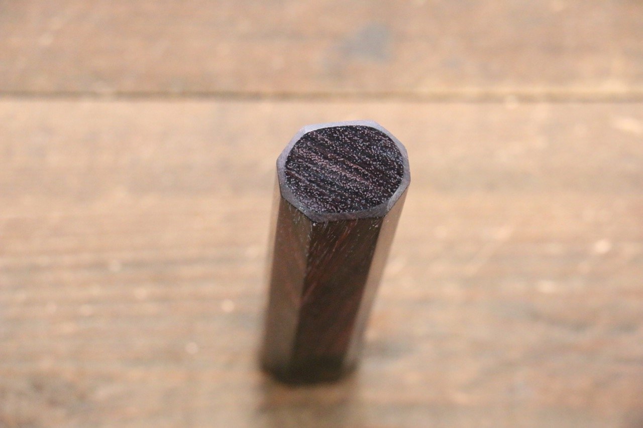 Octagonal Shitan Knife Handle for Santoku Knife 180mm - Japanny - Best Japanese Knife