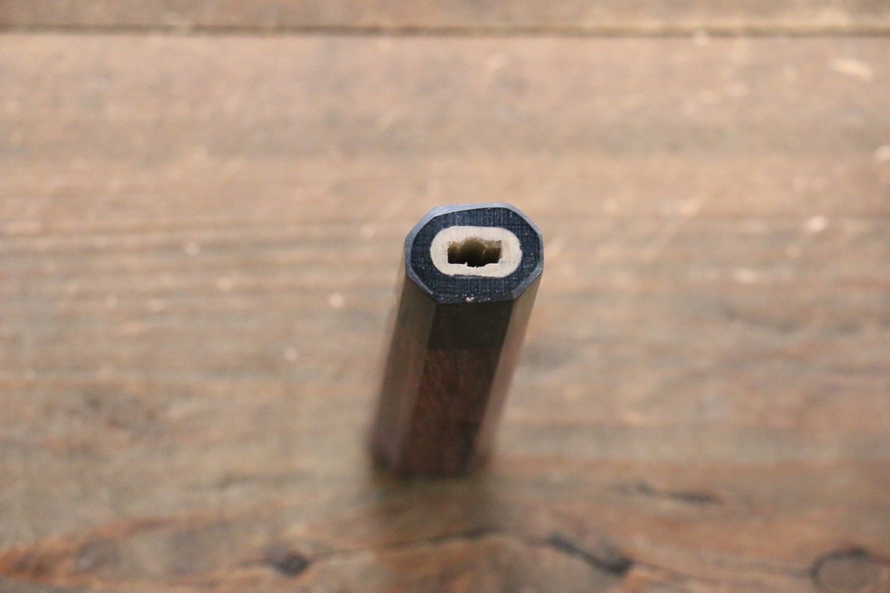 Octagonal Shitan Knife Handle for Petty Knife 150mm - Japanny - Best Japanese Knife