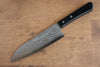 Nao Yamamoto VG10 Damascus Santoku 170mm Black Pakka wood Handle - Japanny - Best Japanese Knife