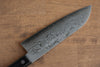 Nao Yamamoto VG10 Damascus Santoku 170mm Black Pakka wood Handle - Japanny - Best Japanese Knife