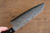 Nao Yamamoto VG10 Damascus Santoku 170mm Black Pakka wood Handle - Japanny - Best Japanese Knife