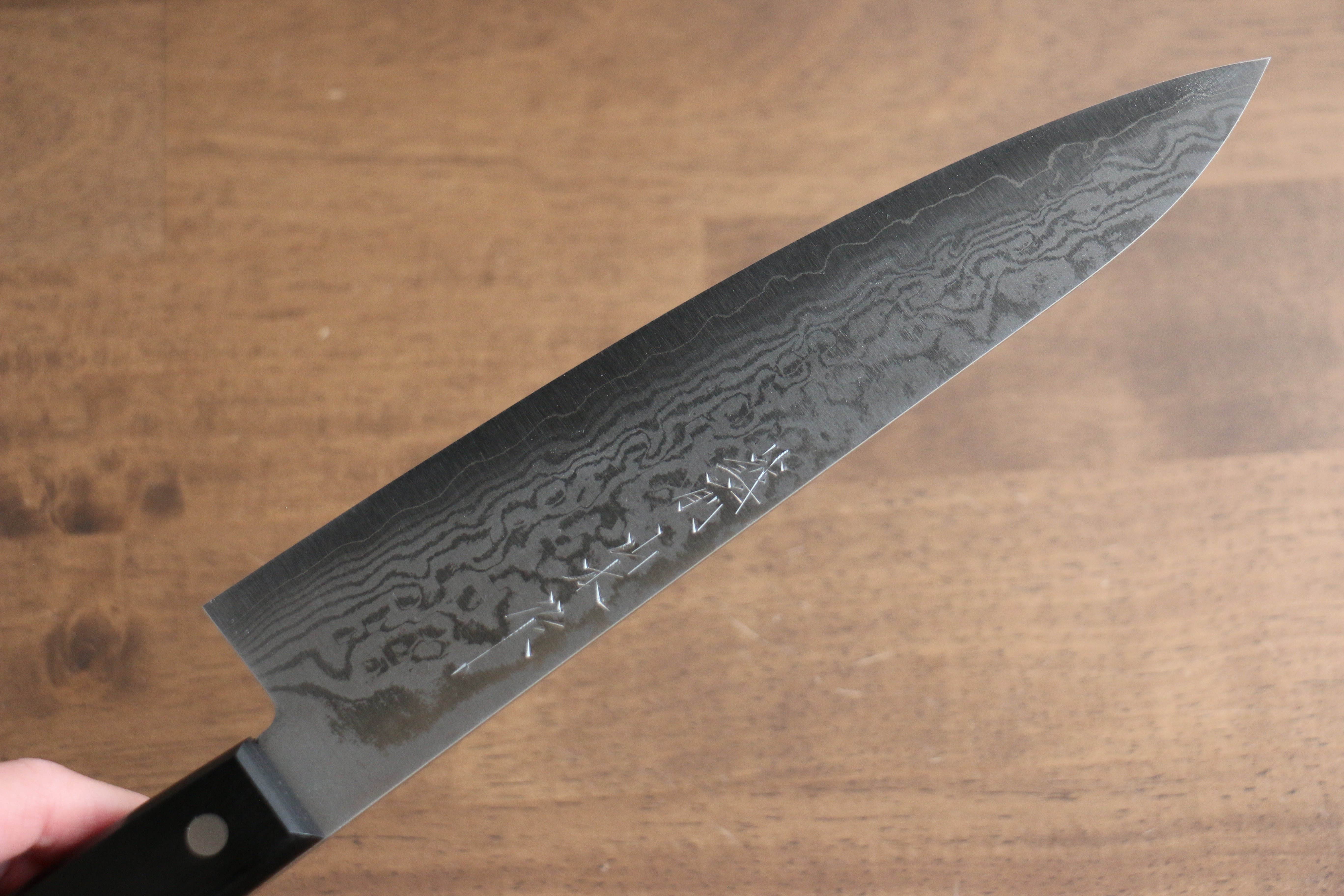 Nao Yamamoto VG10 Damascus Gyuto 210mm Black Pakka wood Handle - Japanny - Best Japanese Knife