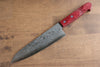 Nao Yamamoto VG10 Damascus Gyuto 180mm Red Pakka wood Handle - Japanny - Best Japanese Knife