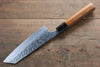 Yoshimi Kato Silver Steel No.3 Hammered Bunka 165mm with Brown Lacquered Handle - Japanny - Best Japanese Knife