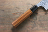 Yoshimi Kato Silver Steel No.3 Hammered Bunka 165mm with Brown Lacquered Handle - Japanny - Best Japanese Knife