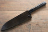 Yoshimi Kato SG2 Damascus Bunka 165mm with Black Lacquered Handle - Japanny - Best Japanese Knife