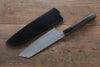 Yoshimi Kato SG2 Damascus Bunka 165mm with Black Lacquered Handle - Japanny - Best Japanese Knife