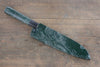 Sakai Takayuki VG10 33 Layer Damascus Hammered Santoku 170mm Green Lacquered Handle with Sheath - Japanny - Best Japanese Knife