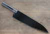 Sakai Takayuki VG10 33 Layer Damascus Hammered Gyuto 210mm Gold Lacquered Handle with Sheath - Japanny - Best Japanese Knife