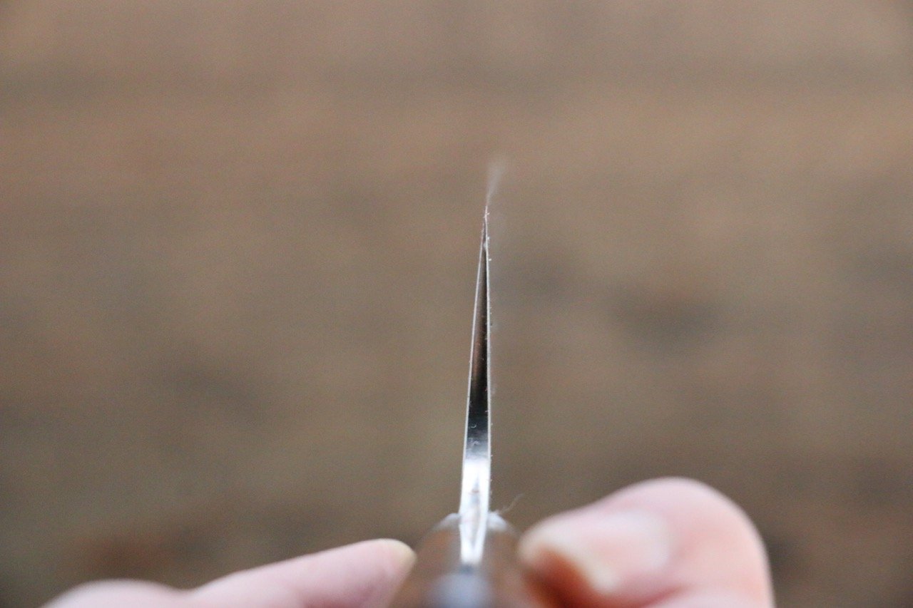 Nao Yamamoto Coreless Damascus Santoku 170mm Ironwood Handle - Japanny - Best Japanese Knife