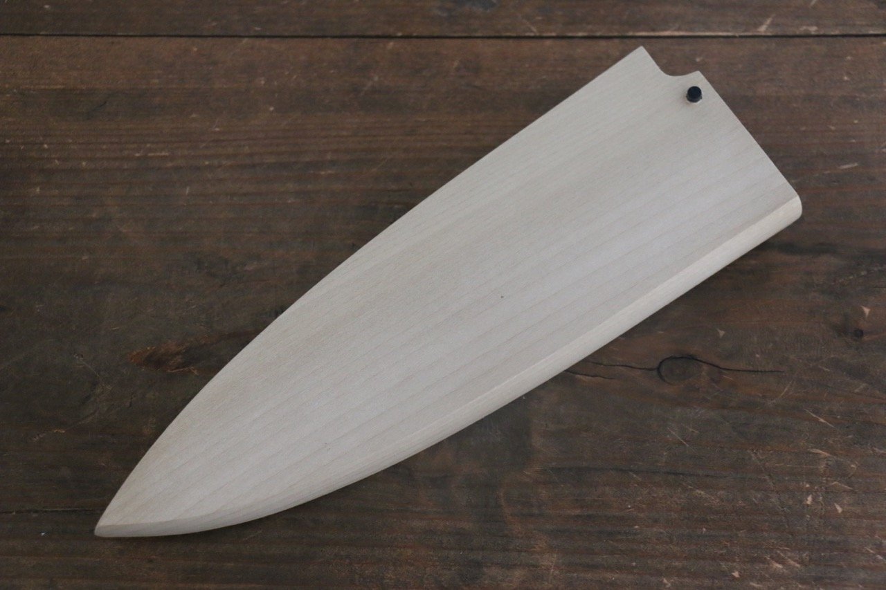 [Left Handed] Saya Sheath for Deba Chef's Knife with Plywood Pin - Japanny - Best Japanese Knife