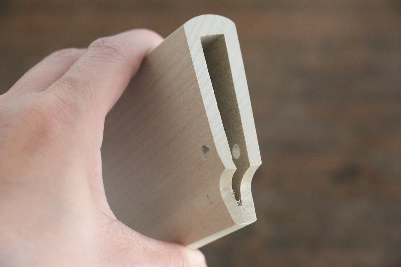 [Left Handed] Saya Sheath for Deba Chef's Knife with Plywood Pin - Japanny - Best Japanese Knife