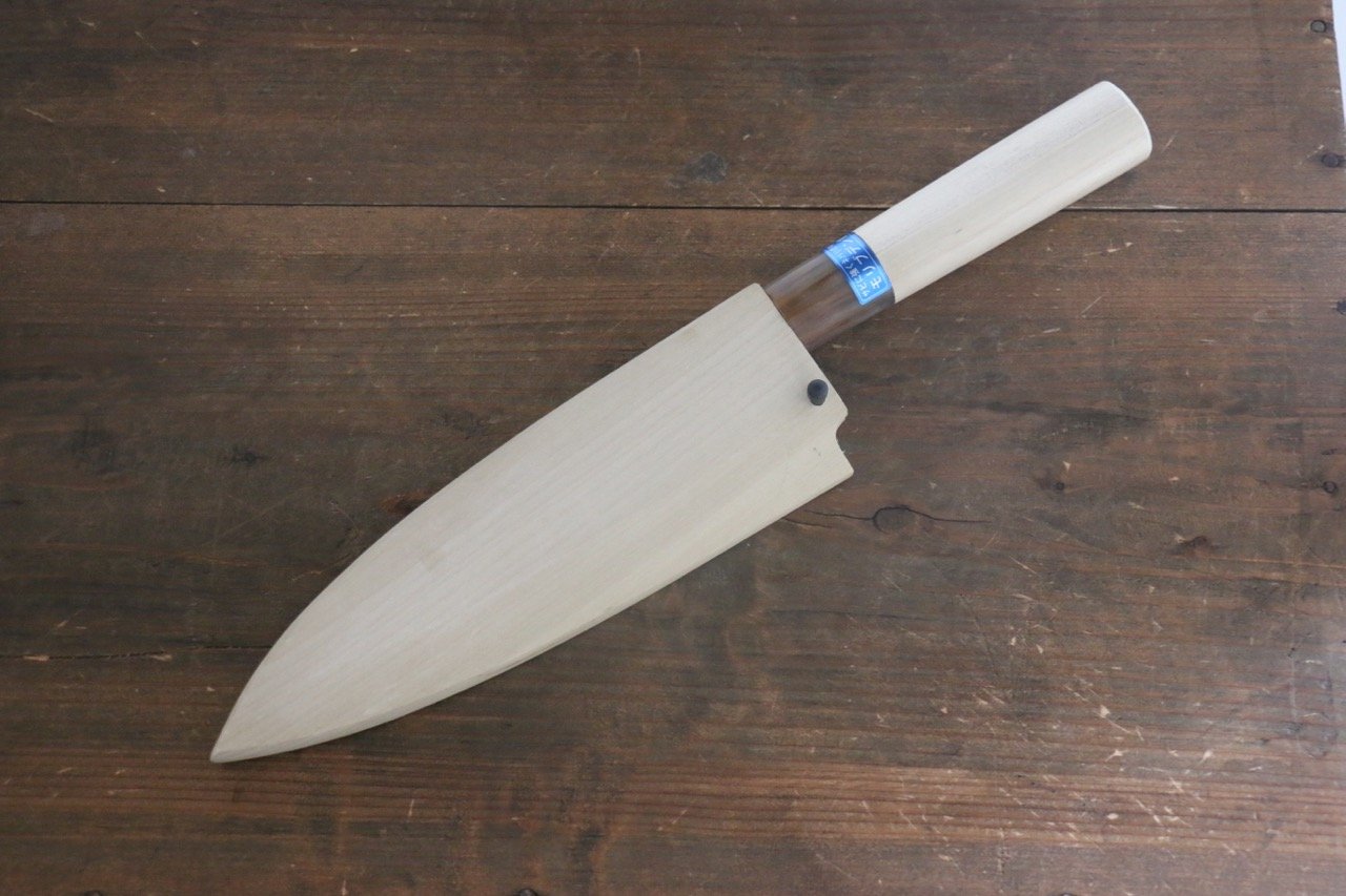 [Left Handed] Saya Sheath for Deba Chef's Knife with Plywood Pin - Japanny - Best Japanese Knife