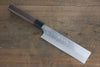 Hideo Kitaoka White Steel No.2 Damascus Kakugata Usuba 165mm Shitan Handle - Japanny - Best Japanese Knife