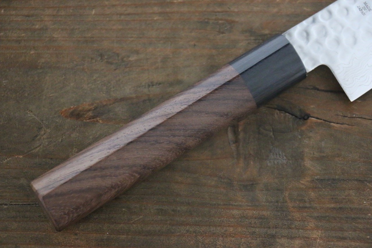 Sakai Takayuki AUS10 45 Layer Damascus Gyuto 180mm Shitan Handle - Japanny - Best Japanese Knife