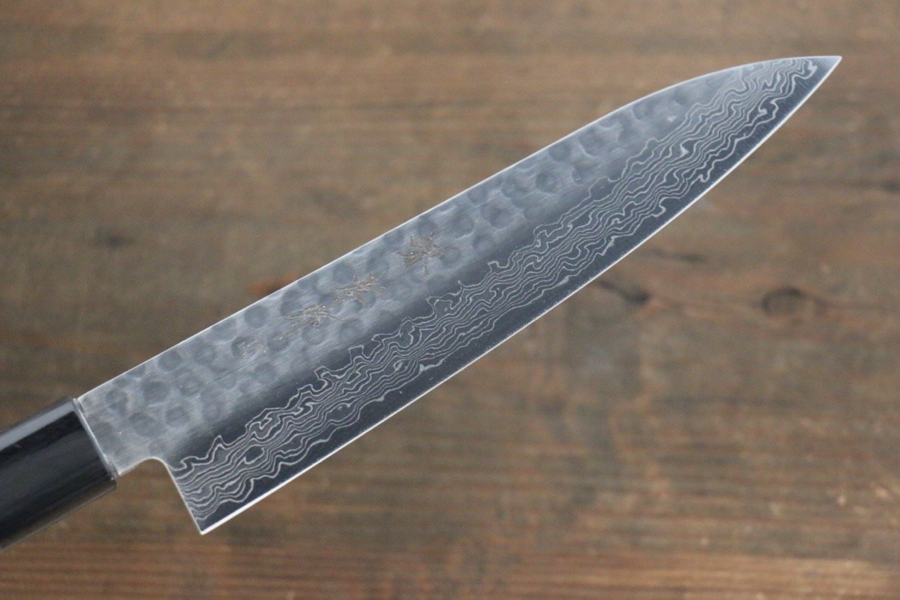 Sakai Takayuki AUS10 45 Layer Damascus Gyuto 180mm Shitan Handle - Japanny - Best Japanese Knife