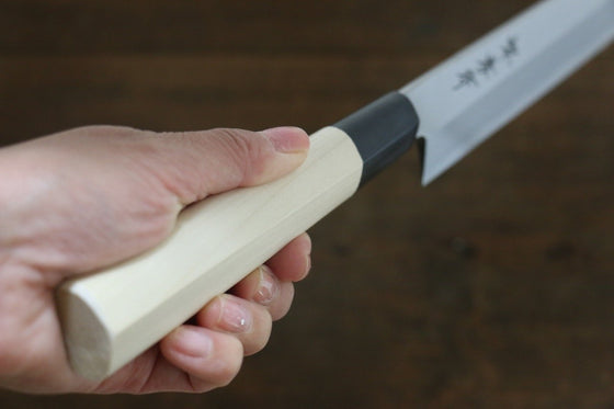 Sakai Takayuki Kasumitogi White Steel Yanagiba Magnolia Handle - Japanny - Best Japanese Knife