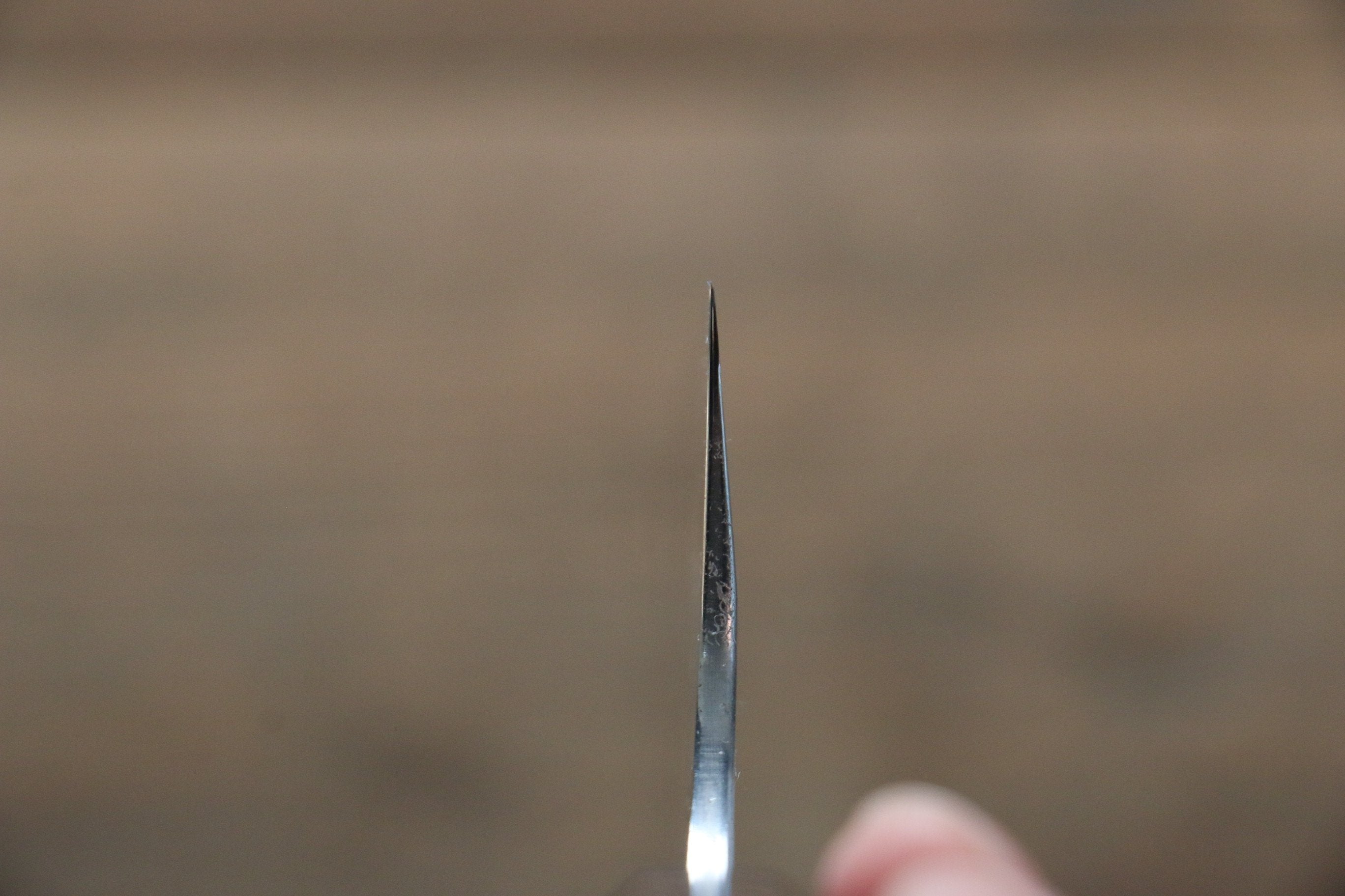 Seisuke [Left Handed] Blue Steel No.2 Hammered Damascus Gyuto 240mm Shitan Handle - Japanny - Best Japanese Knife