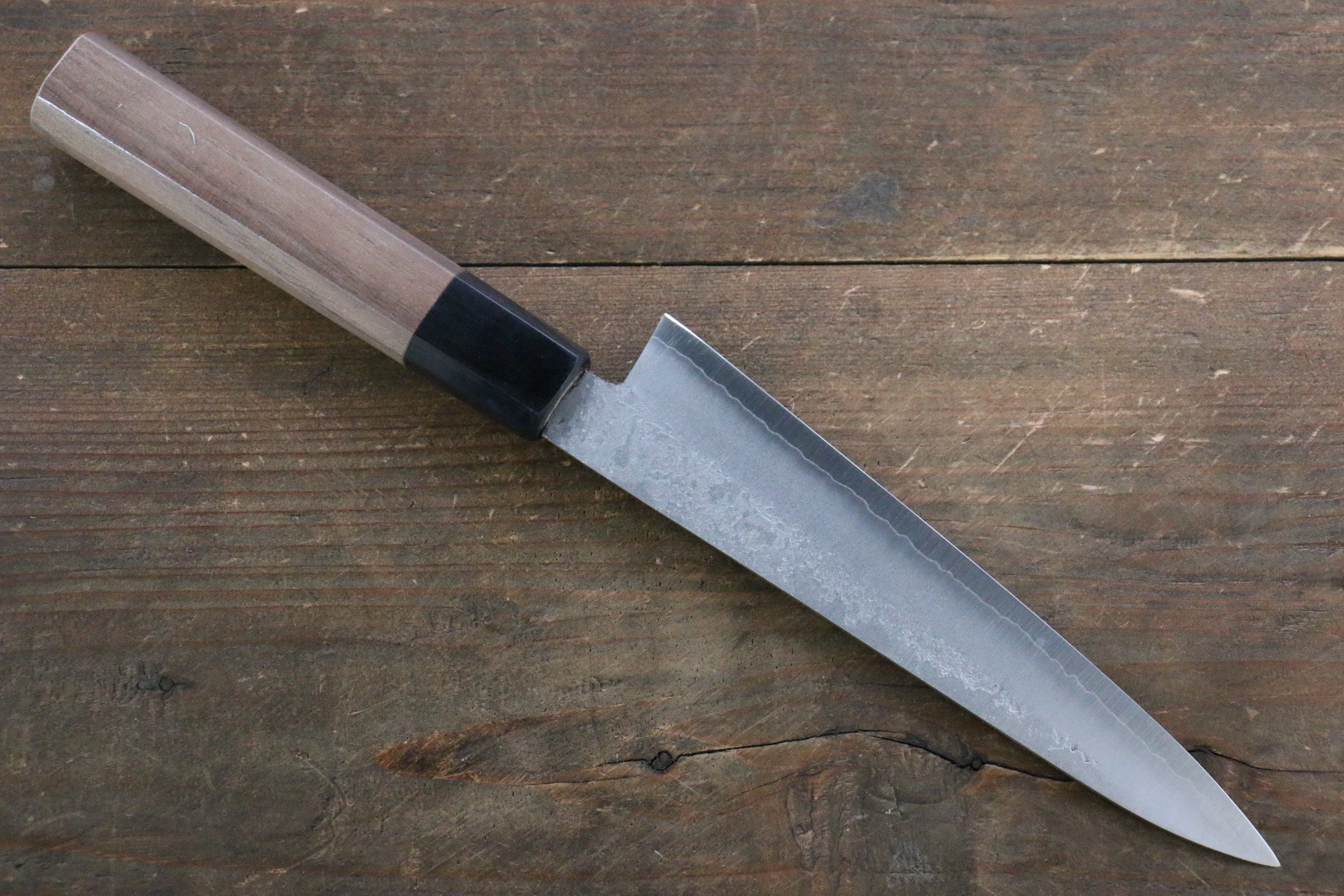 Shigeki Tanaka Silver Steel No.3 Nashiji Petty-Utility 150mm Walnut Handle - Japanny - Best Japanese Knife