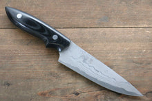  Kazuo Nomura White Steel No.2 Damascus Gyuto 120mm with Micarta Handle - Japanny - Best Japanese Knife