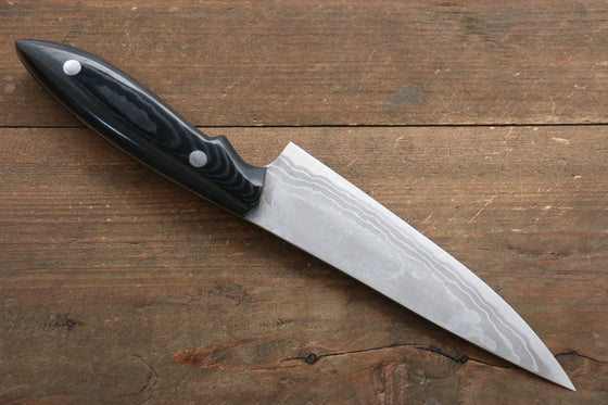 Kazuo Nomura White Steel No.2 Damascus Gyuto 150mm with Micarta Handle - Japanny - Best Japanese Knife