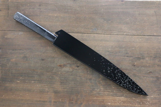 Sakai Takayuki AUS-10 45 Layer Damascus Hammered Sujihiki Japanese Chef Knife 240mm Silver Dots Lacquered Handle With Saya - Japanny - Best Japanese Knife