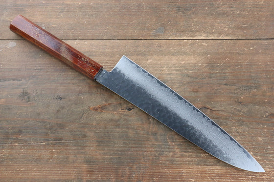 Sakai Takayuki VG10 33 Layer Damascus Gyuto 240mm Live oak Lacquered (Seiren) Handle - Japanny - Best Japanese Knife