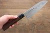 Kanetsune Blue Steel No.2 Damascus Santoku 165mm Shitan Handle - Japanny - Best Japanese Knife