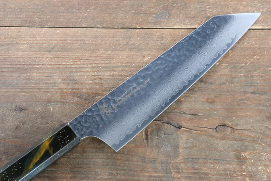 Sakai Takayuki VG10 33 Layer Damascus Kengata Gyuto 190mm Live oak Lacquered (Saiu) Handle - Japanny - Best Japanese Knife