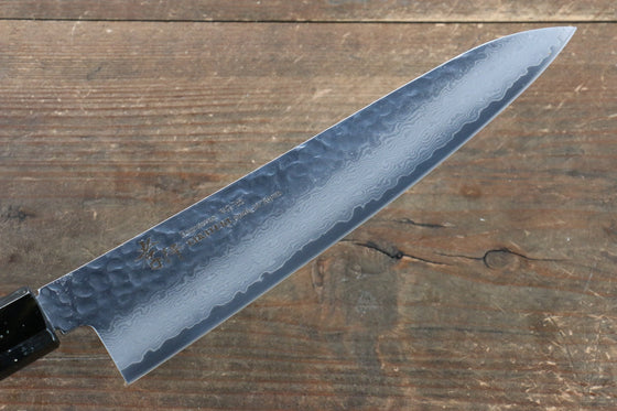 Sakai Takayuki VG10 33 Layer Damascus Gyuto 210mm Live oak Lacquered (Saiu) Handle - Japanny - Best Japanese Knife