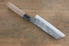 Shigeki Tanaka Blue Steel No.2 TEKKA Kurouchi Nakiri Japanese Chef Knife 165mm - Japanny - Best Japanese Knife