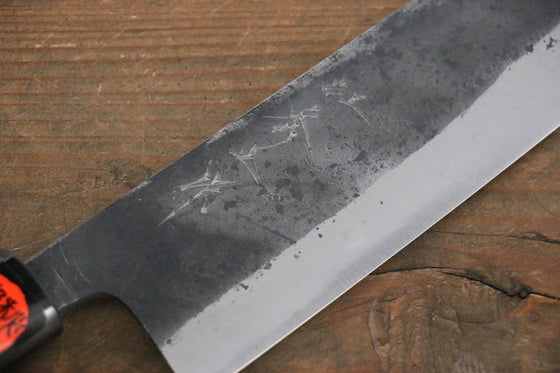 Shigeki Tanaka Blue Steel No.2 TEKKA Kurouchi Nakiri Japanese Chef Knife 165mm - Japanny - Best Japanese Knife