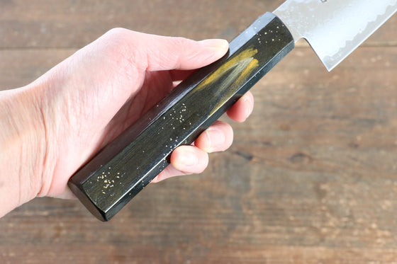 Sakai Takayuki VG10 33 Layer Damascus Nakiri 160mm Live oak Lacquered (Saiu) Handle - Japanny - Best Japanese Knife