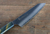 Sakai Takayuki VG10 33 Layer Damascus Kengata Santoku 160mm Live oak Lacquered (Saiseki) Handle - Japanny - Best Japanese Knife