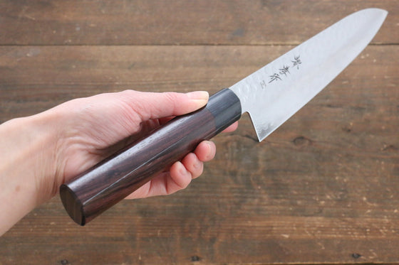 Sakai Takayuki AUS10 45 Layer Damascus Gyuto 210mm Shitan Handle - Japanny - Best Japanese Knife