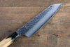 Sakai Takayuki VG10 33 Layer Damascus Kengata Santoku 160mm Live oak Lacquered (Kokushin) Handle - Japanny - Best Japanese Knife