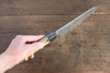 Sakai Takayuki VG10 33 Layer Damascus Kengata Santoku 160mm Live oak Lacquered (Kokushin) Handle - Japanny - Best Japanese Knife