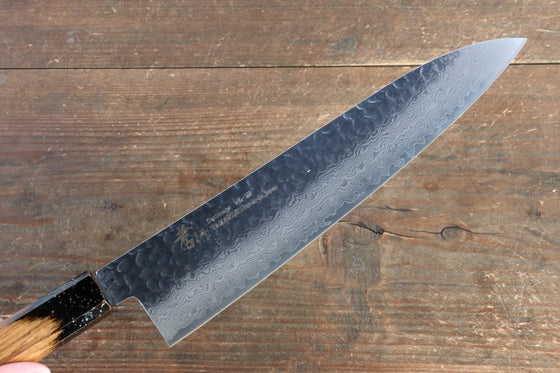 Sakai Takayuki VG10 33 Layer Damascus Gyuto 240mm Live oak Lacquered (Kokushin) Handle - Japanny - Best Japanese Knife